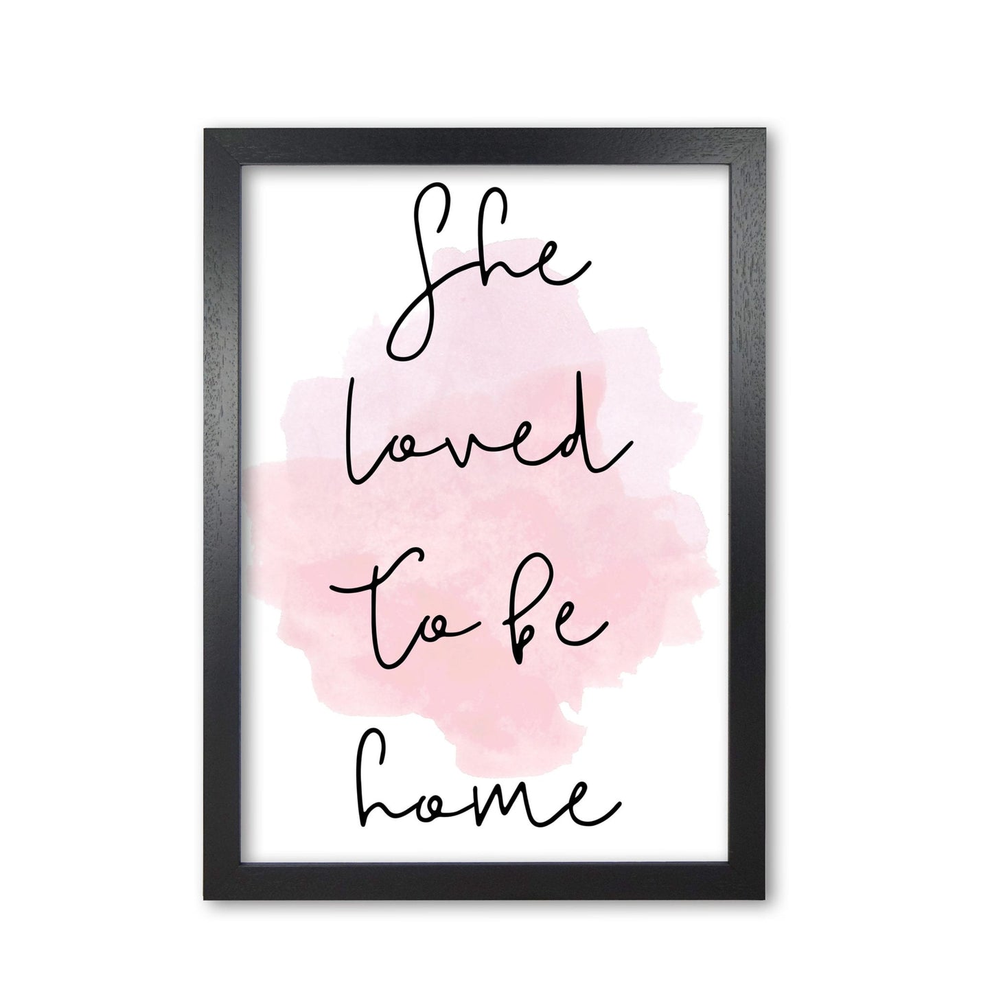 She loved to be homelink watercolour modern fine art print