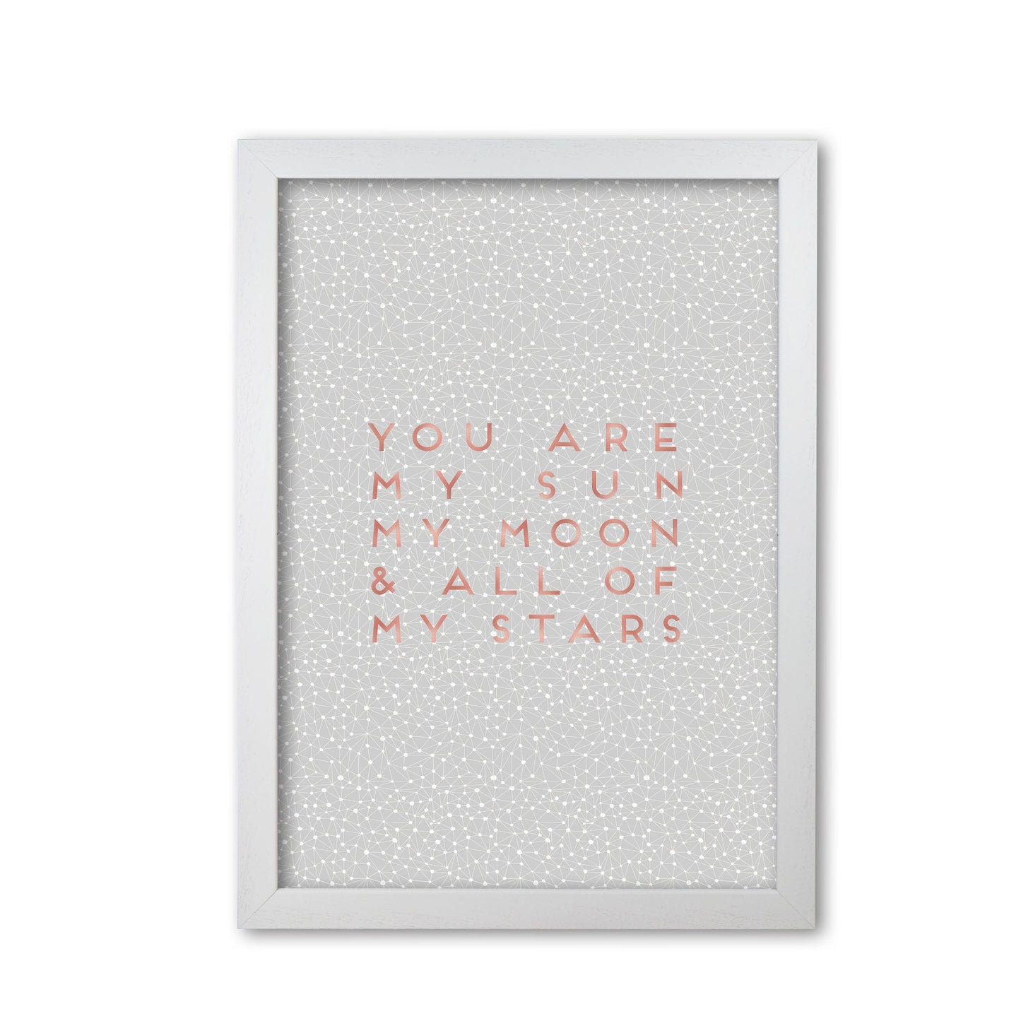 Sun, moon & stars love quote fine art print by orara studio