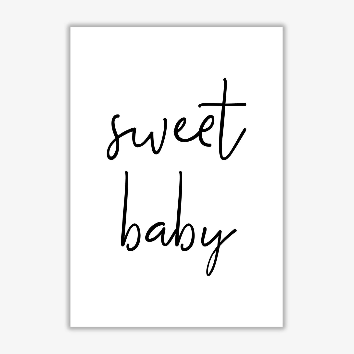 Sweet baby modern fine art print