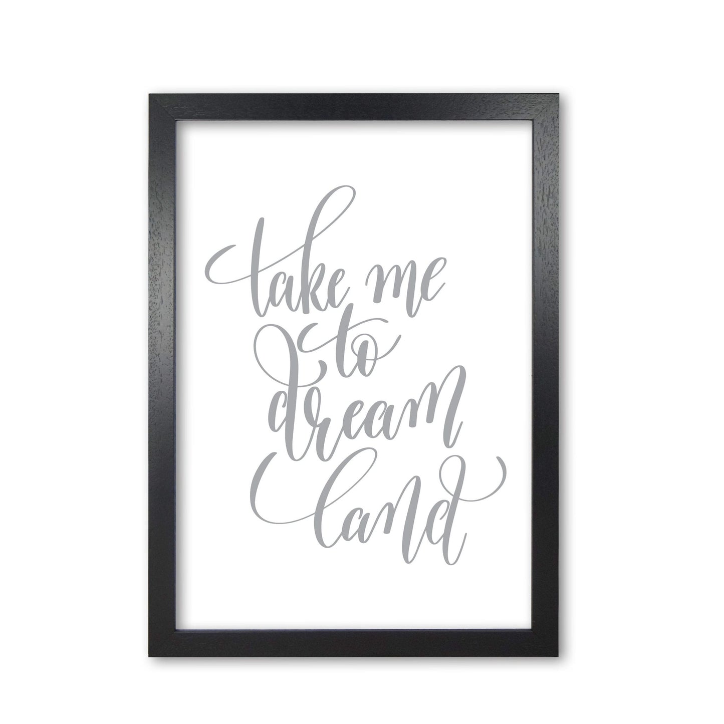 Take me to dream land grey modern fine art print