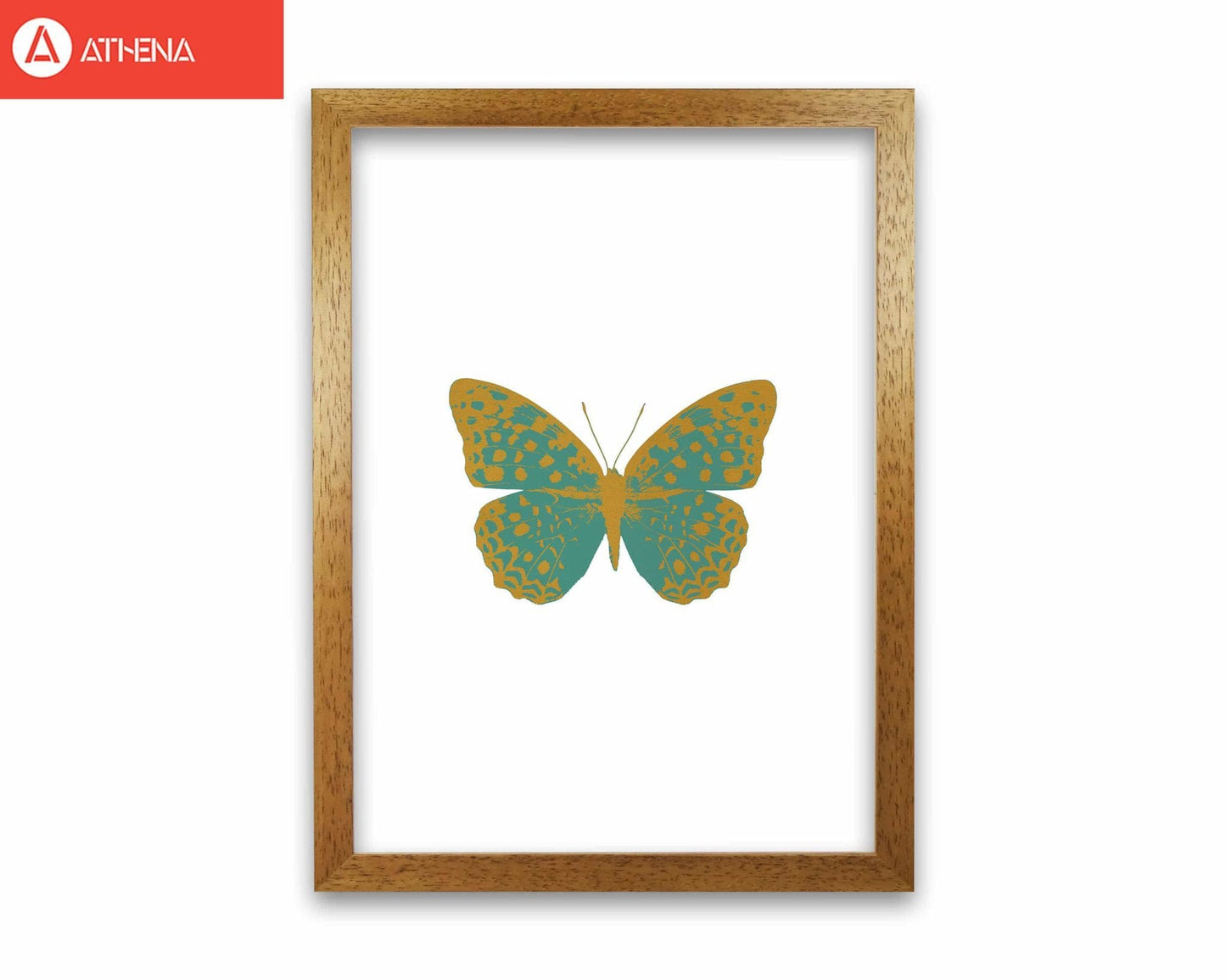 Teal butterfly fine art print by orara studio