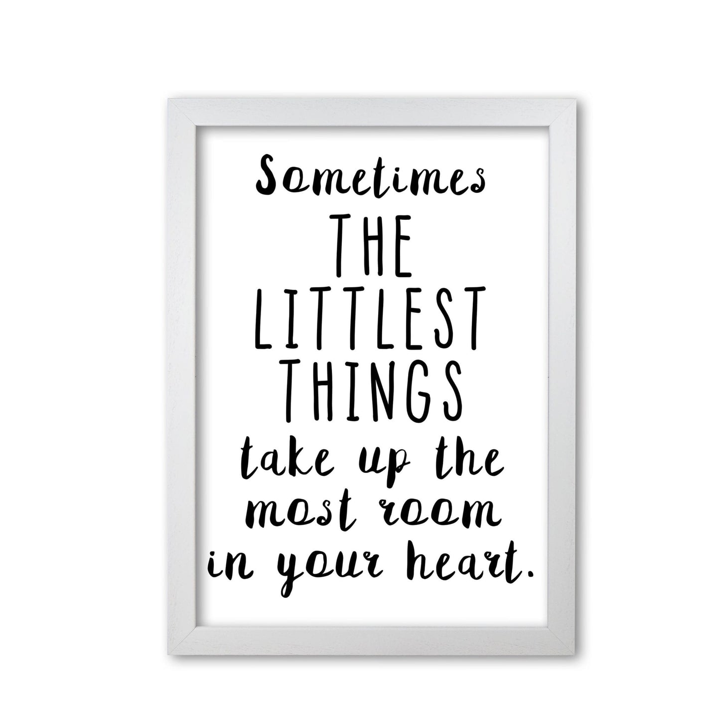 The littlest things black modern fine art print