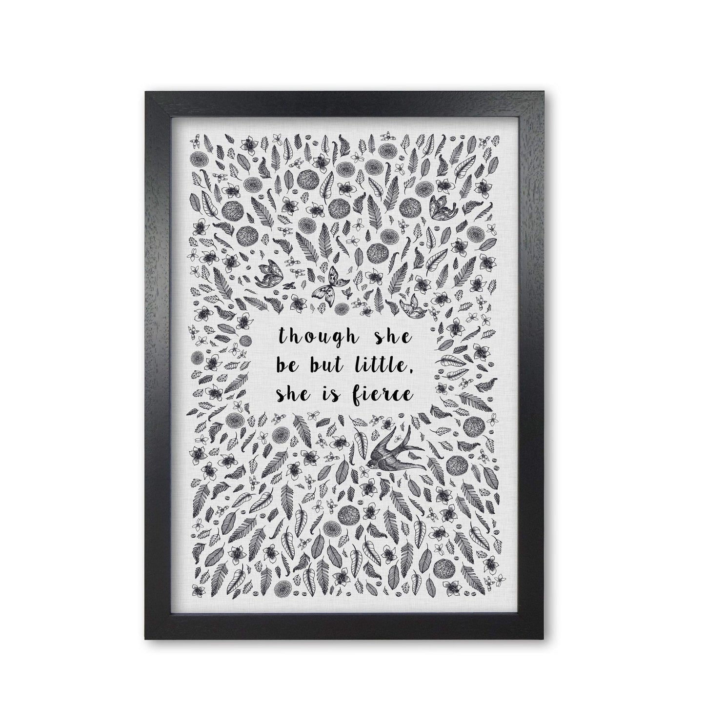 Though she be but little, she is fierce fine art print by orara studio