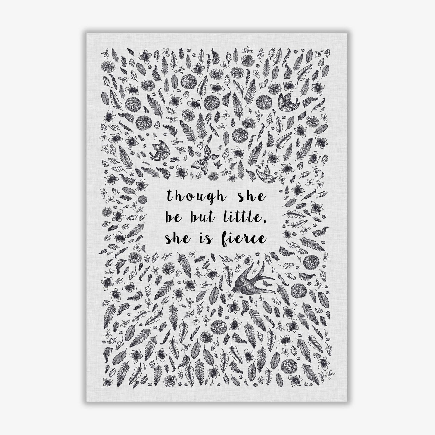 Though she be but little, she is fierce fine art print by orara studio
