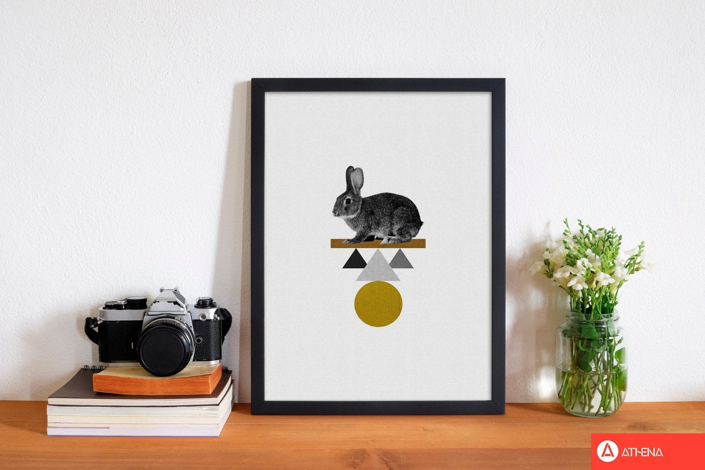 Tribal rabbit fine art print by orara studio