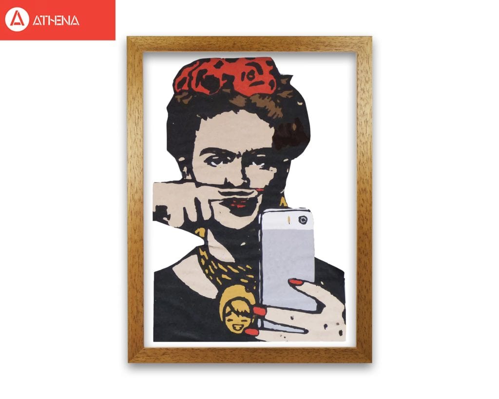 Urban frida kahlo modern fine art print