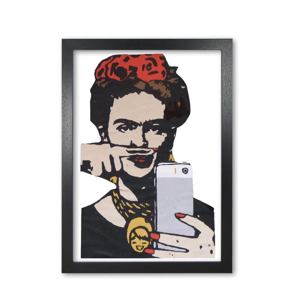 Urban frida kahlo modern fine art print