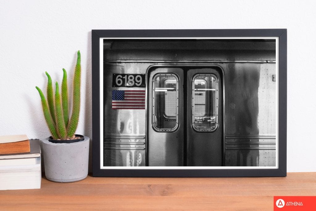 Vintage usa subway modern fine art print