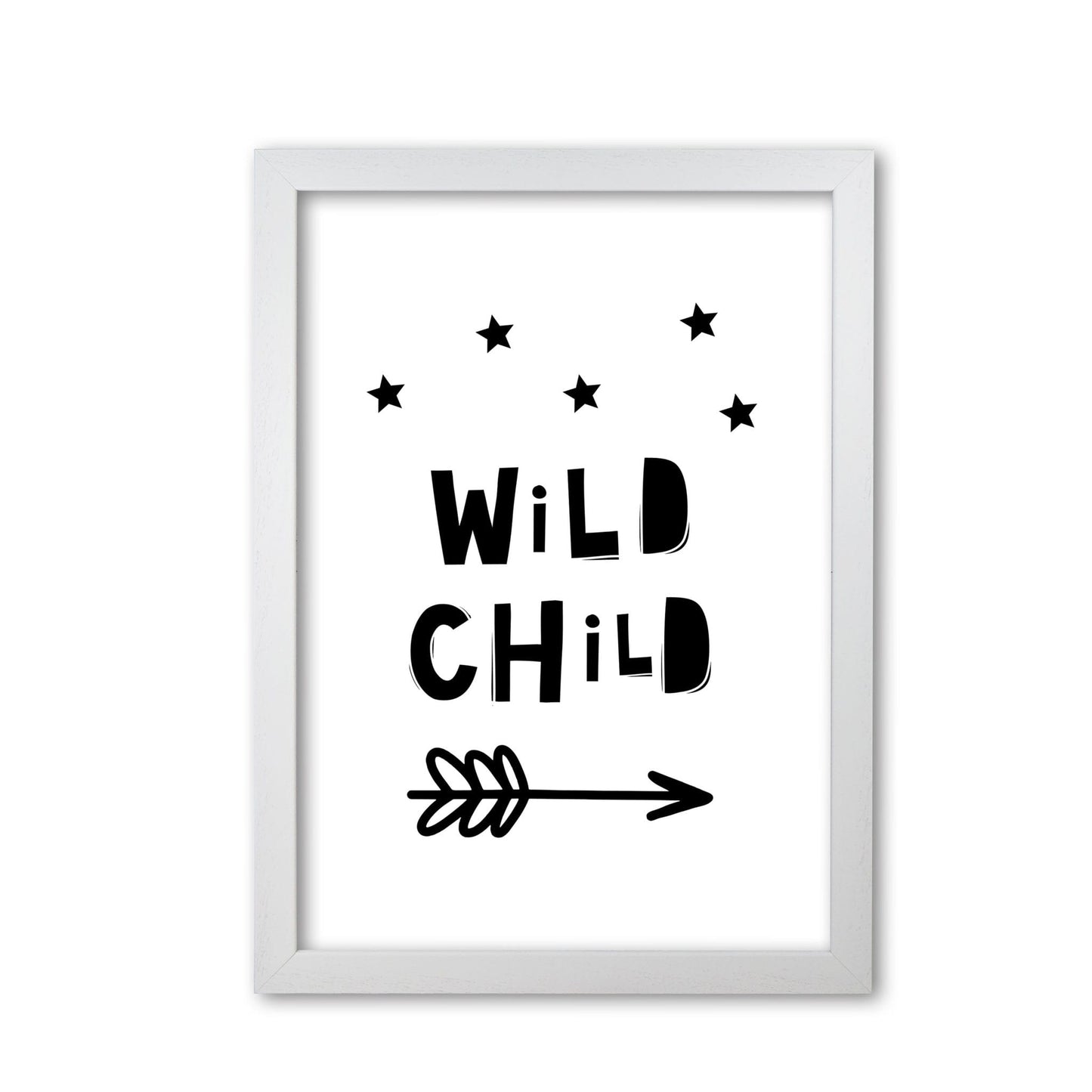 Wild child scandi modern fine art print