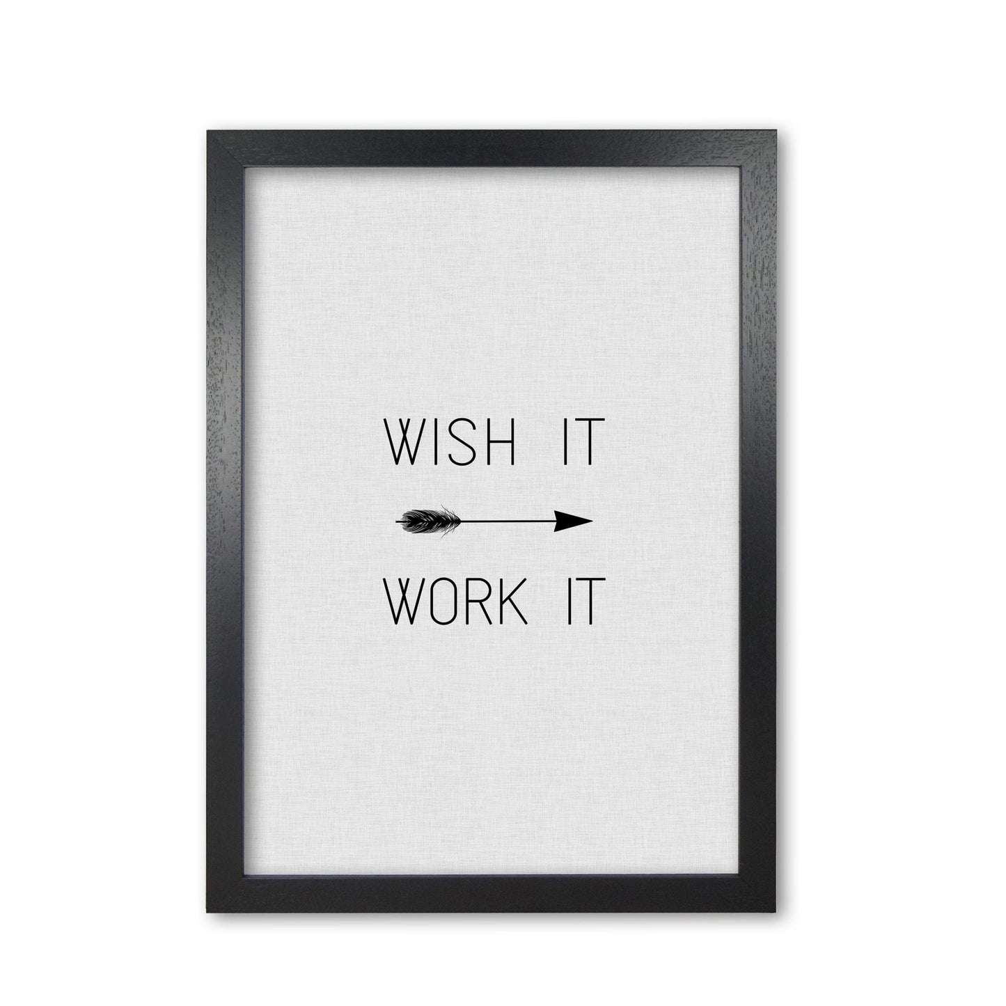 Wish it work it arrow quote fine art print by orara studio