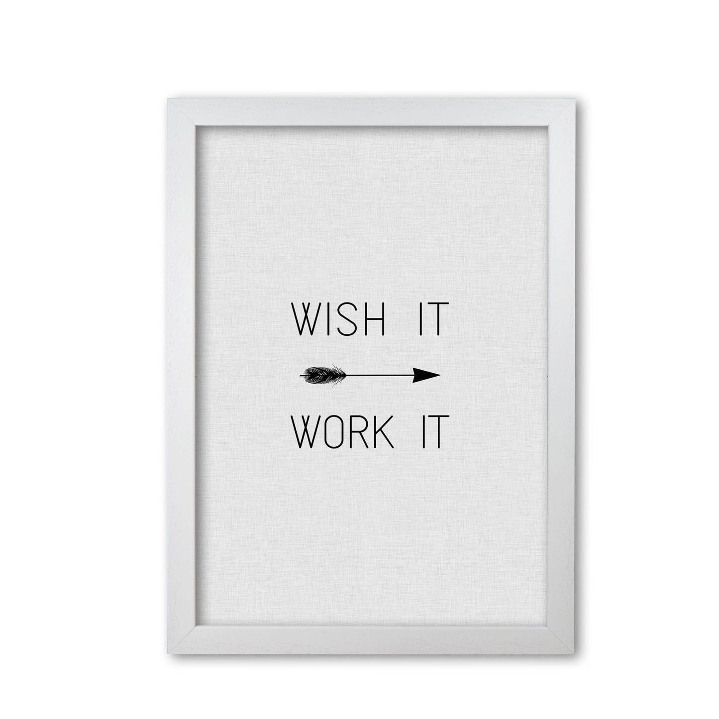 Wish it work it arrow quote fine art print by orara studio