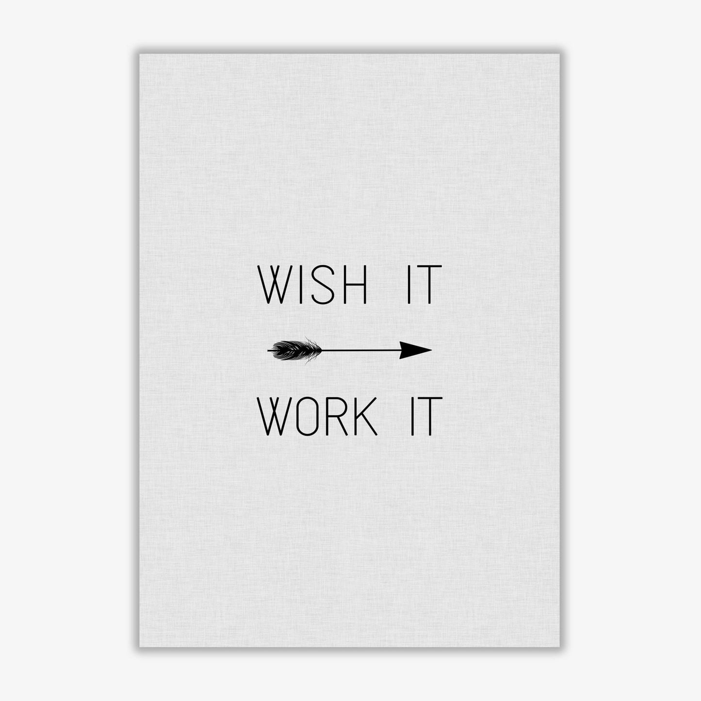 Wish it work it arrow quote fine art print by orara studio