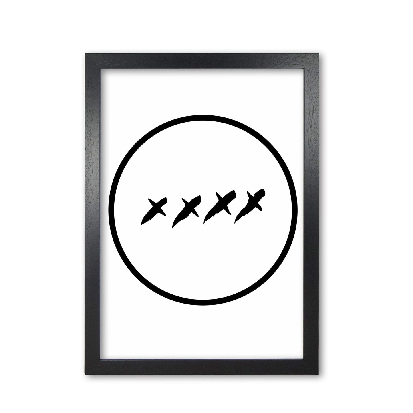 Xxxx kisses modern fine art print