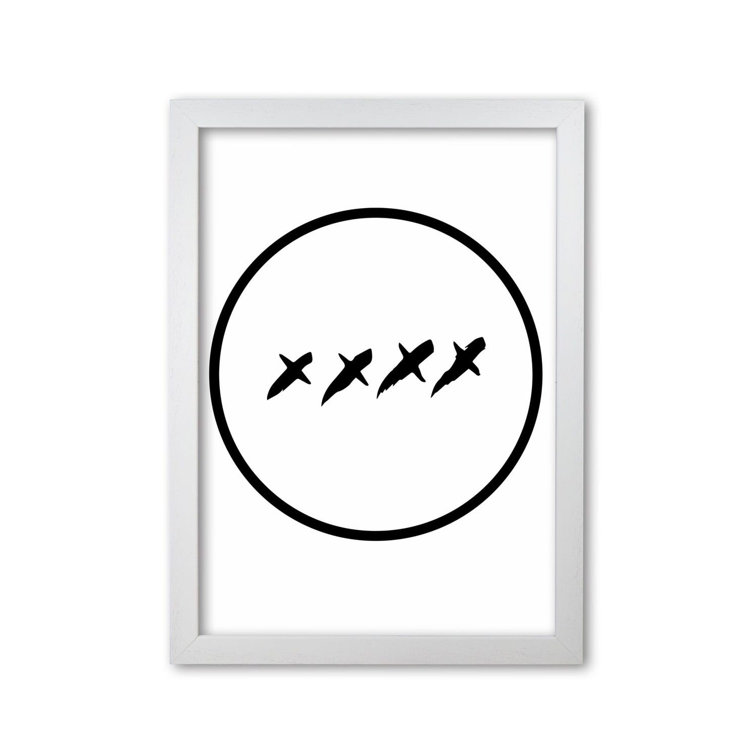 Xxxx kisses modern fine art print