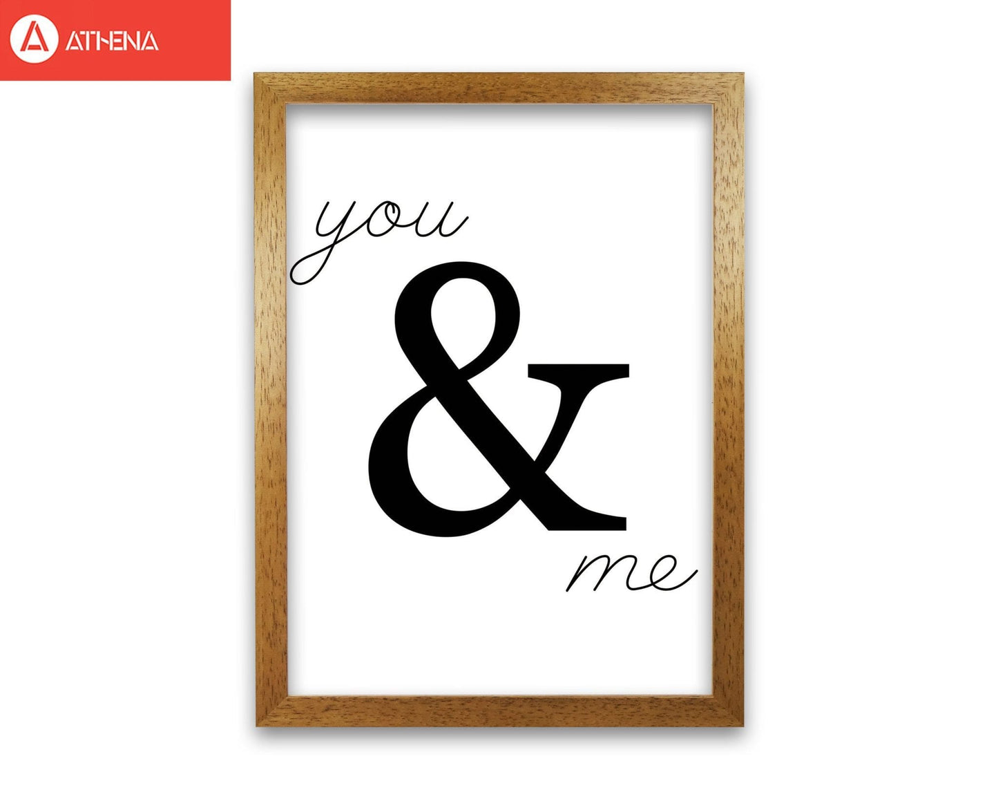 You & me modern fine art print