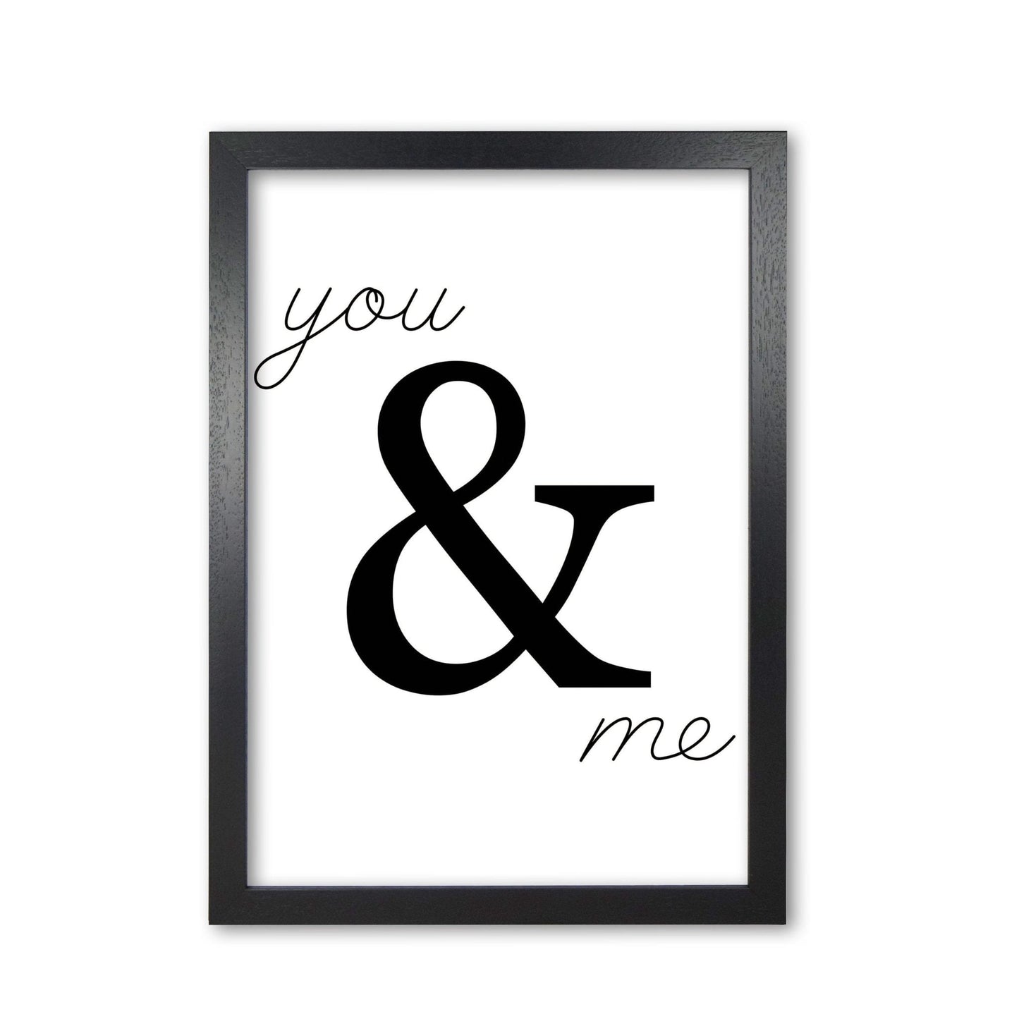 You & me modern fine art print