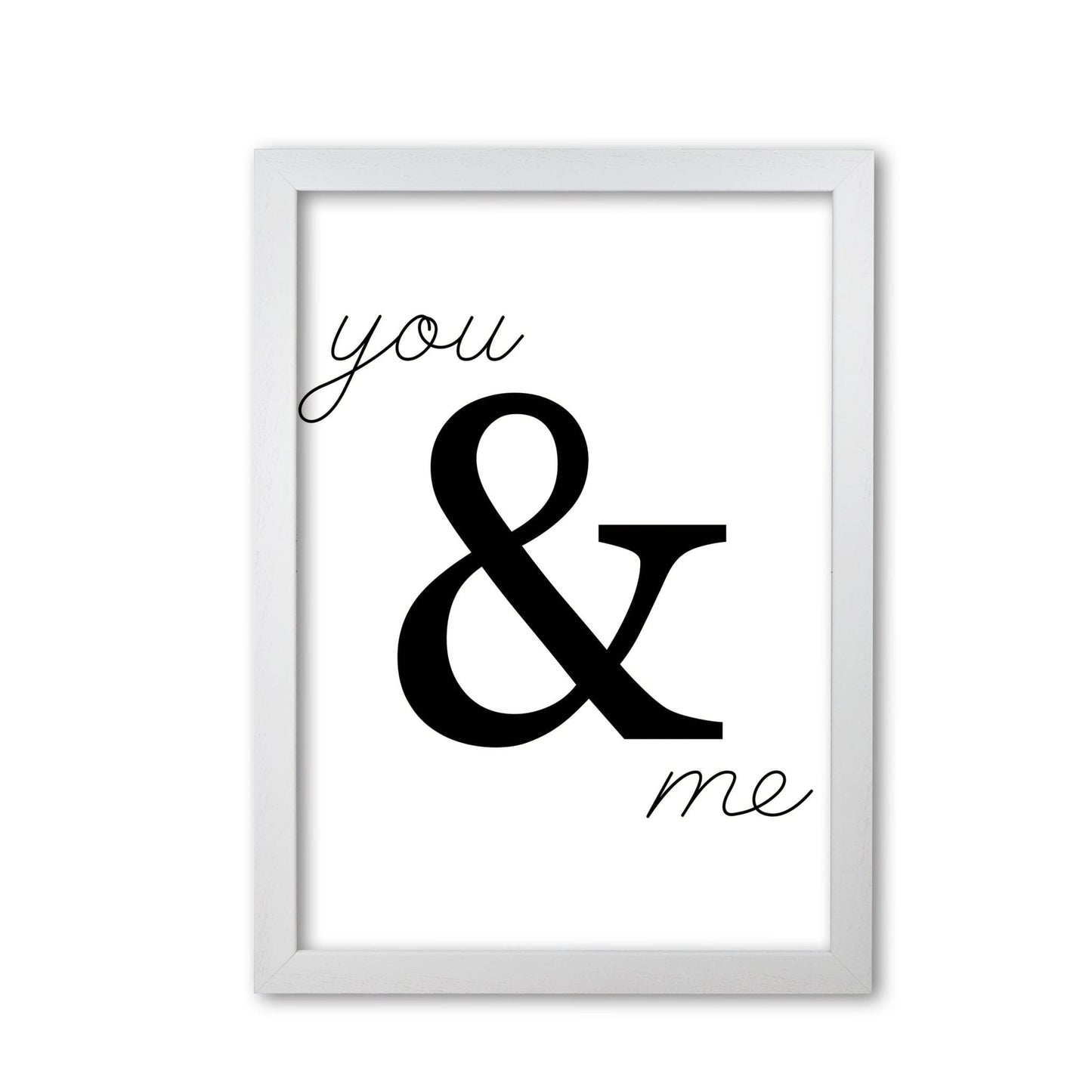 You & me modern fine art print
