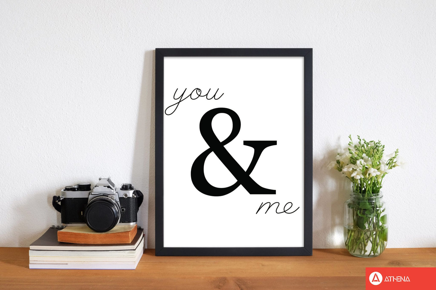 You & me modern fine art print
