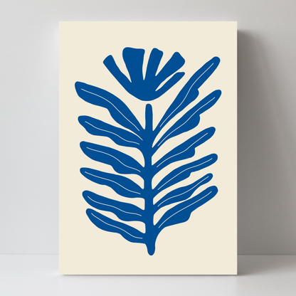 Abstract Plant Blue by Ani Vidotto
