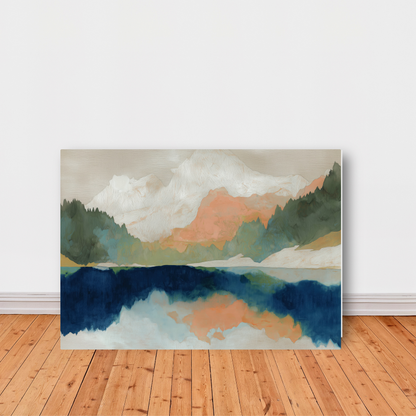 Alpine Autumn Lake Reflection by Chromatic Storm Studio
