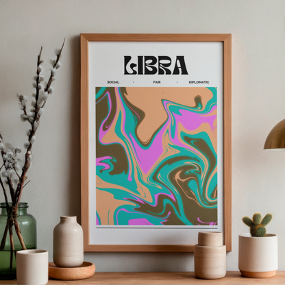 Libra Star Sign by Athena Art