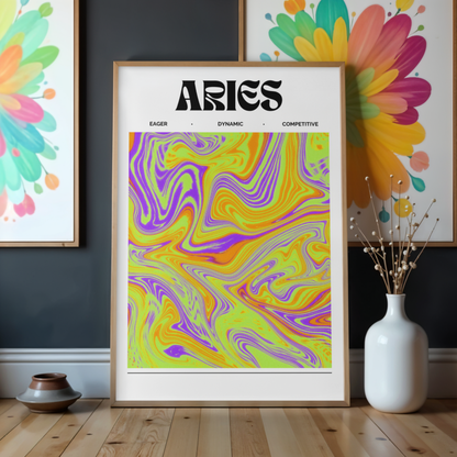 Aries Star Sign by Athena Art