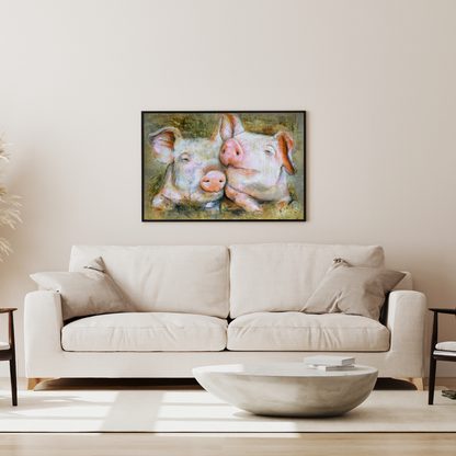 Pig Friends by STUDIO PAINT-ING