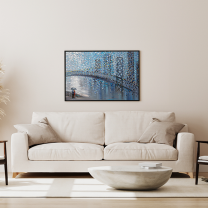 Rainy Date With The Bridge View by Ekaterina Ermilkina