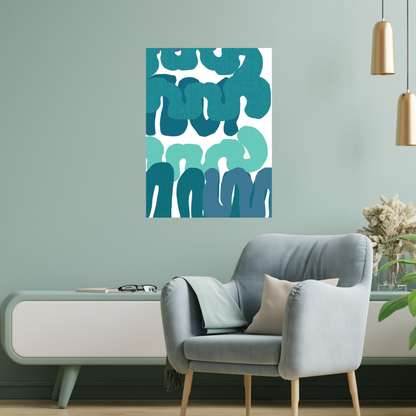 Blue Squiggles 3 by Cartissi