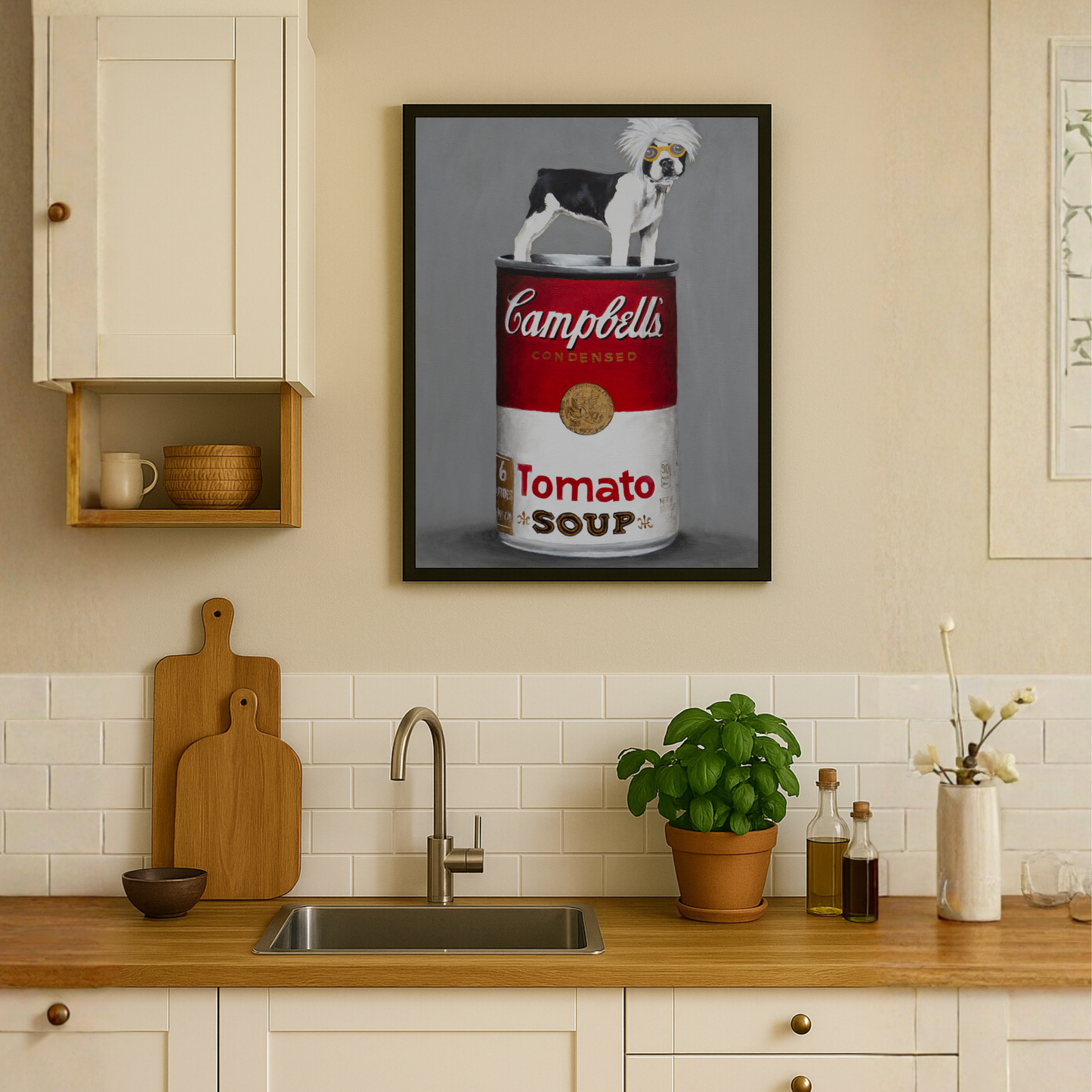 Pop Art Bulldog by Coco Deparis
