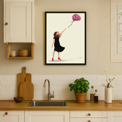 Banksy Inspired Brain Balloon by Coco Deparis