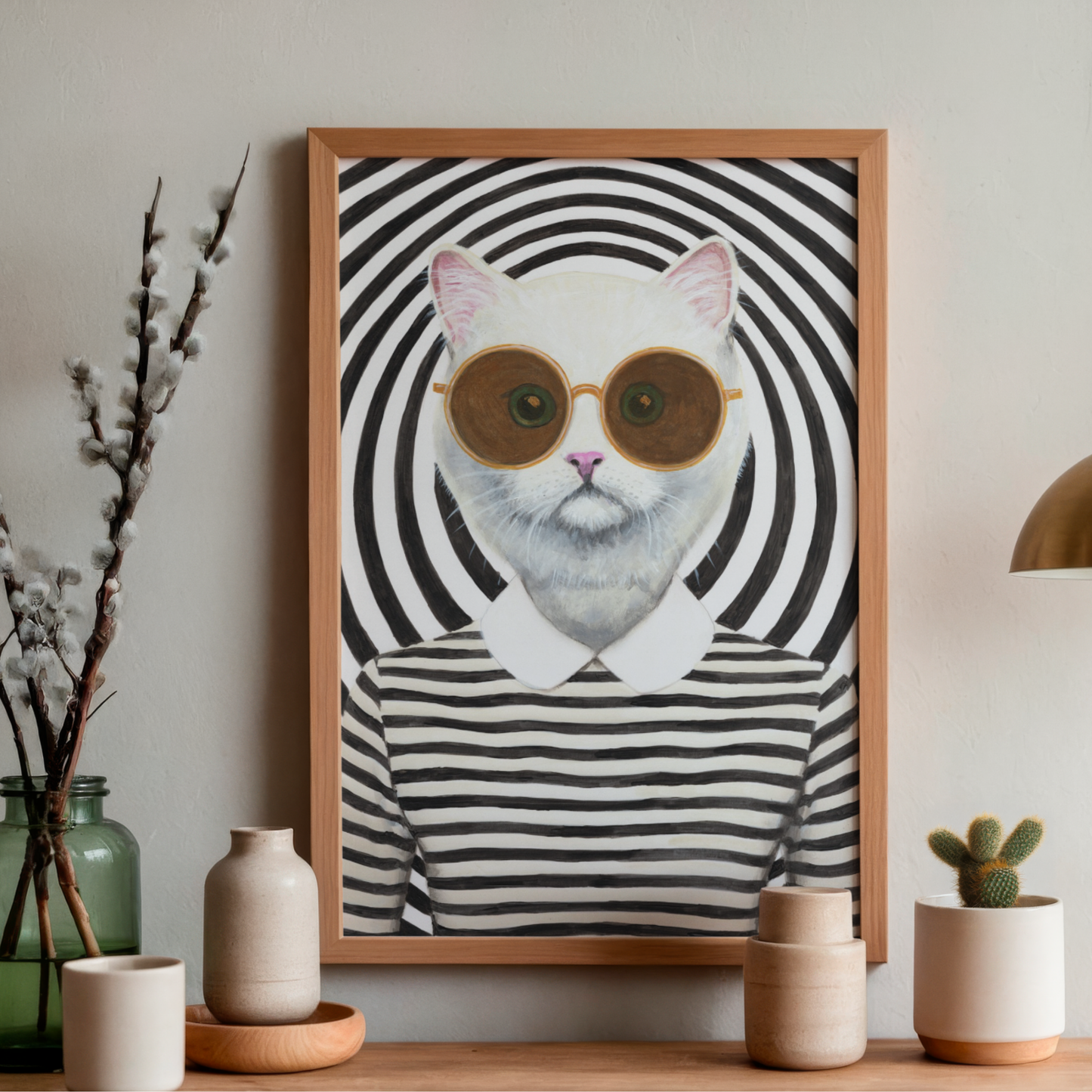 Stripy Cat by Coco Deparis