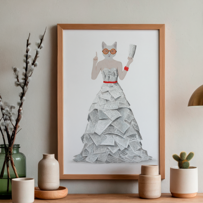 Poetry Cat by Coco Deparis