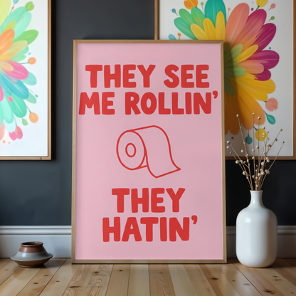 They see me Rollin' by Athena Art