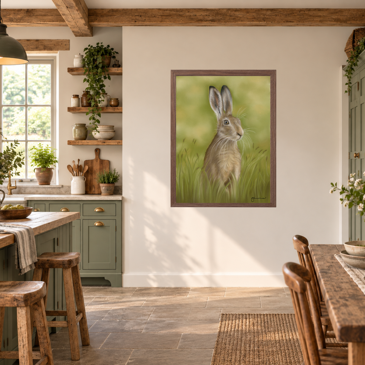 Hare in the Grass by Georgie Turner