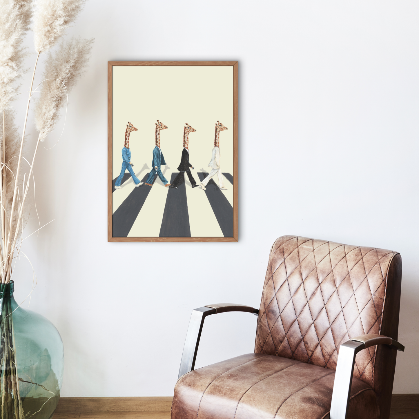 Beatles Giraffes Abbey Road by Coco Deparis