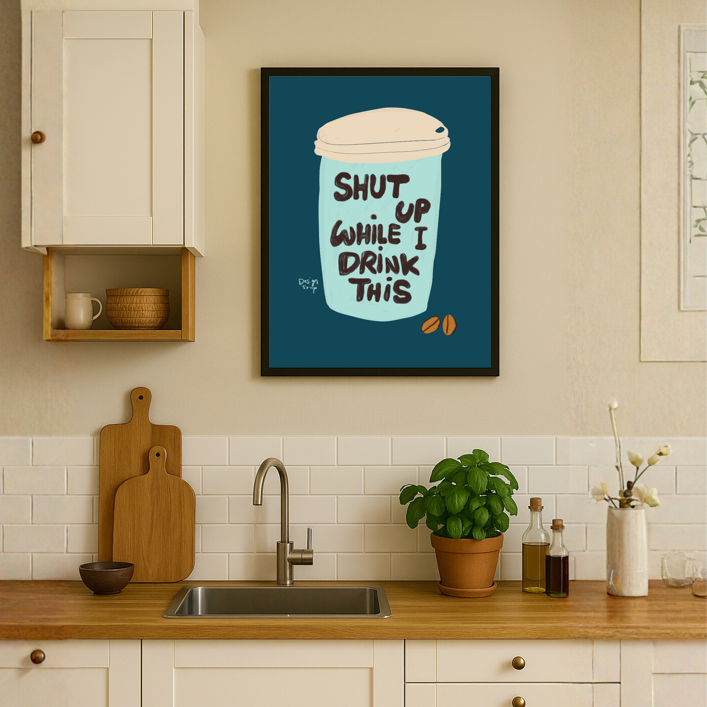 Shut Up While I Drink This by Alix Campbell Art