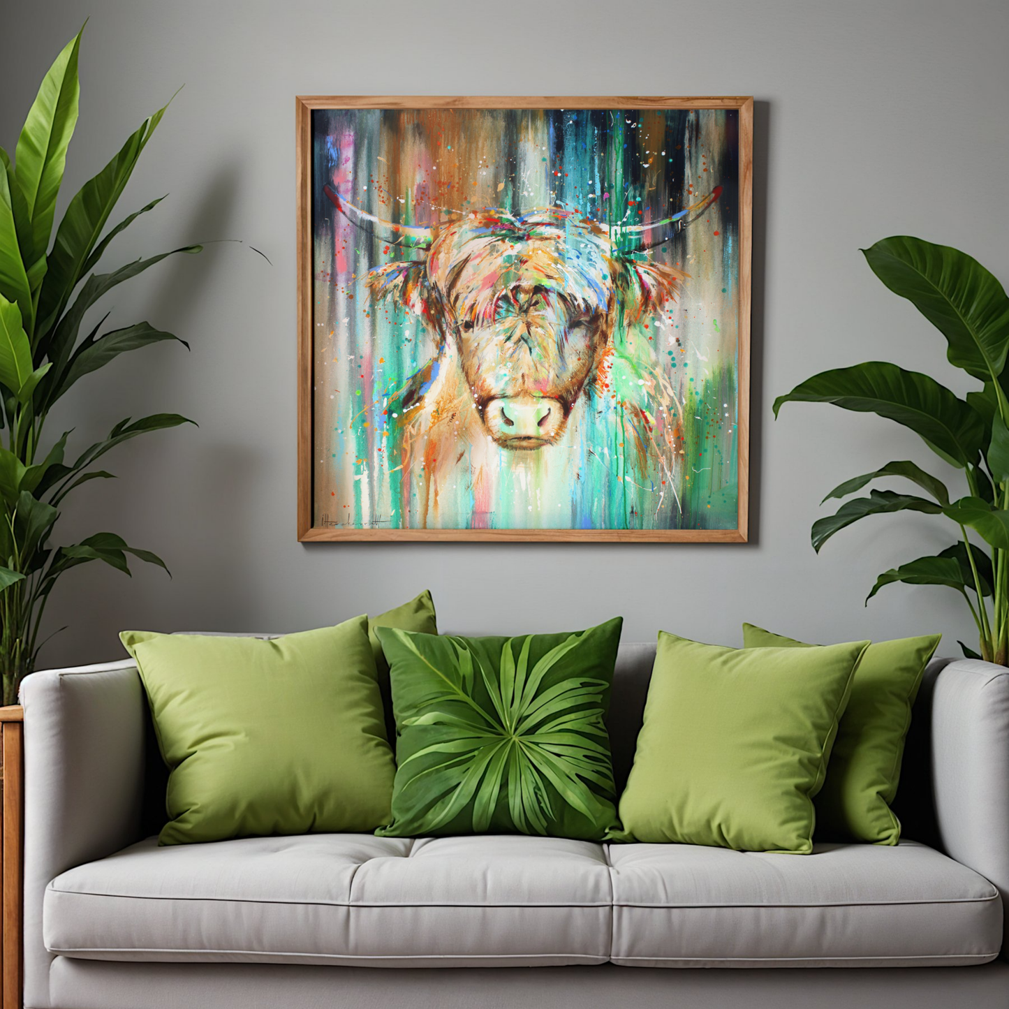 Highland Cow 111 by STUDIO PAINT-ING