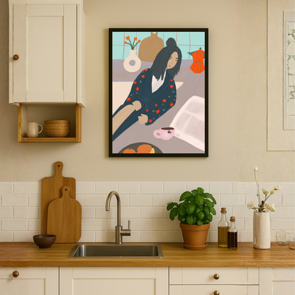 Weekend Coffee by Alix Campbell Art