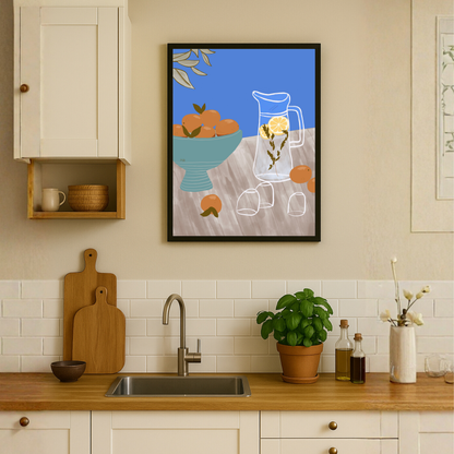 A Bowl Of Oranges by Alix Campbell Art