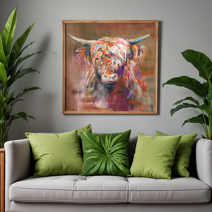 Highland Cow Friendly by STUDIO PAINT-ING