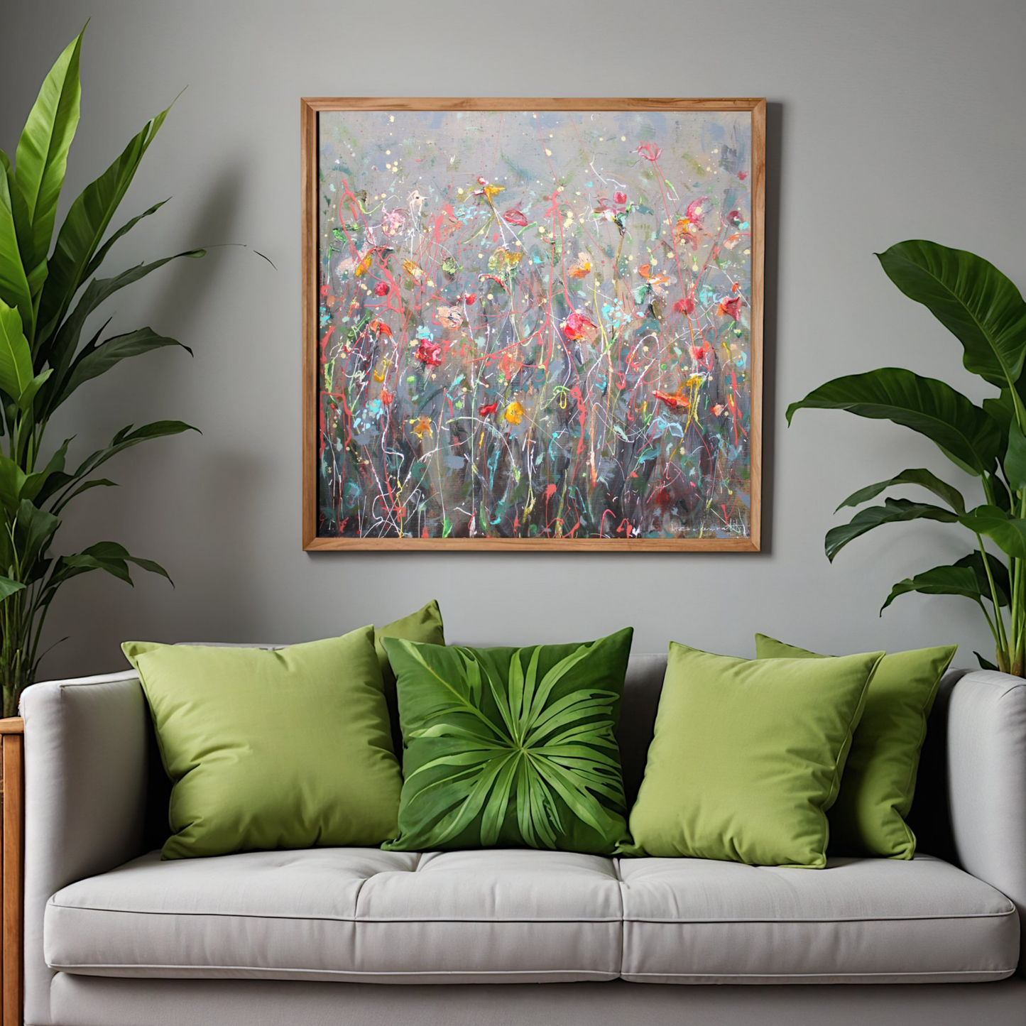 Wild Flowers Rouge by STUDIO PAINT-ING