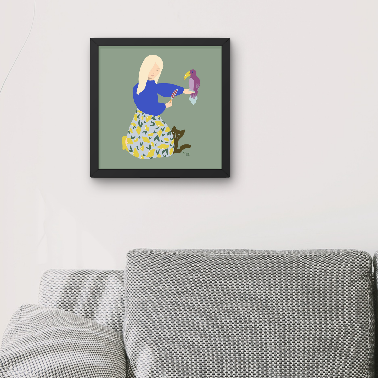 Feeding My Pets by Alix Campbell Art