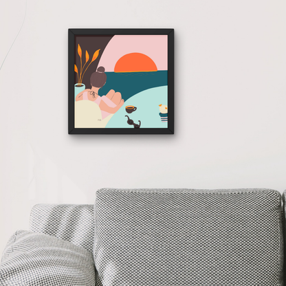 Coffee With A View by Alix Campbell Art
