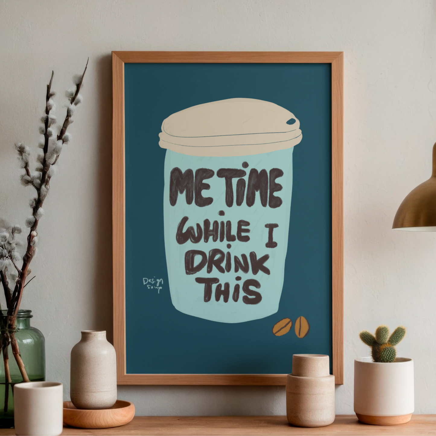 Me Time While I Drink This by Alix Campbell Art