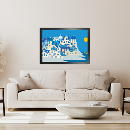 Sunny Santorini by Carrie Cantwell