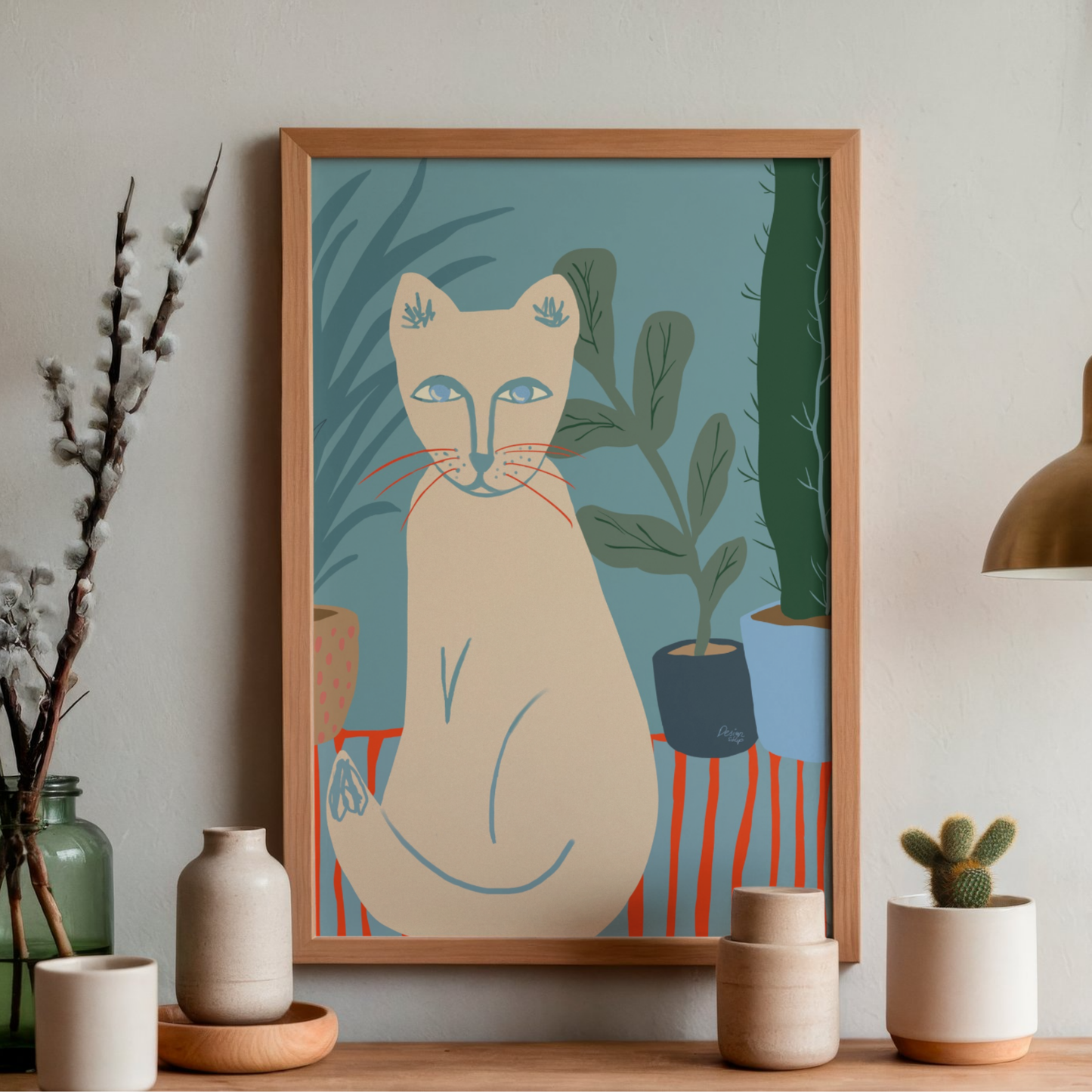 Plant Cat by Alix Campbell Art