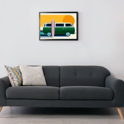 Vintage Camping Bus by Bo Lundberg