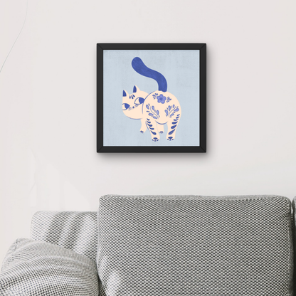 Purrcelin Cat 1 by Carrie Cantwell