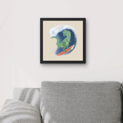 Surfing T Rex by Carrie Cantwell